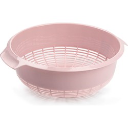 Kunststof keuken vergiet van 23 x 9 cm roze - Vergieten