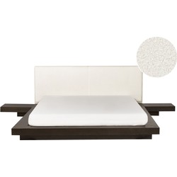 Beliani ZEN - Waterbed-Donkere houtkleur-MDF