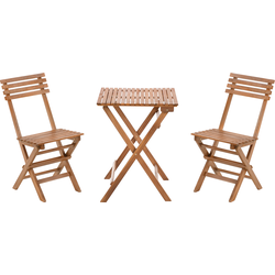 SOLAROLO - Bistroset - Bruin - Gecertificeerd acaciahout