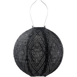 Lumiz Solar Tuinverlichting - Tuinverlichting op zonne energie - Tuinverlichting - Buitenlampjes - Tuinverlichting op zonneergie - Buitenverlichting - Decoratie - Ikat Rond - 30 cm - Zwart