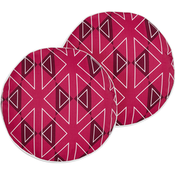 MEZZANO - Tuinkussen set van 2 - Fuchsiapaars -  40 cm - Polyester