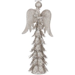House of Seasons Champagne Kerstmis Figuur - 23x16x50 cm - Champagne