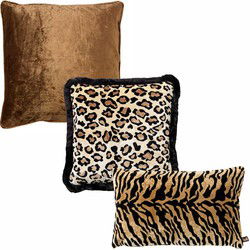Hoii VOORDEELSET ANIMAL BROWN - Set van 3 sierkussens - Tobacco Brown - bruin | Hoii | Evita + Eleonora + Chloe - Hoii