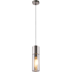 Moderne hanglamp Annika - L:10.5cm - E27 - Metaal - Grijs