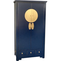 Fine Asianliving Chinese Kast Midnight Blauw - Orientique Collection