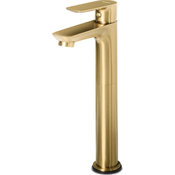CHIMBOTE - Wastafelkraan - Goud - 28 cm - Messing