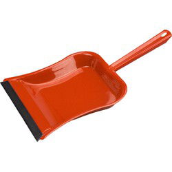 Buemag Vuilblik - verzinkt metaal - 39 x 24 cm - rood - stofblik - voor binnen en buiten - Stoffer en blik