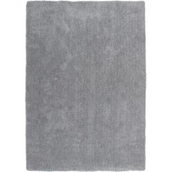 Tapijtenloods Velvet - Soft Fluffy Vloerkleed - Hoogpolig Effen Tapijt - Grijs- 200x290 CM