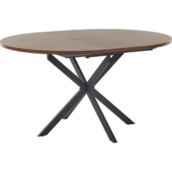 Beliani FRIONA - Verlengbare tafel-Donkere houtkleur-MDF