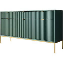 Meubella - Dressoir Navil 2 - Groen - 154 cm