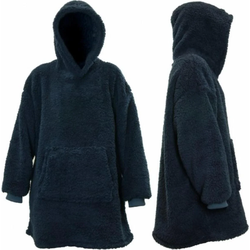 Hoodie Teddy donkerblauw 70x50x87 cm