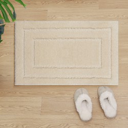 Badmat Antislip - Douchemat Toiletmat Wasbaar Waterabsorberend - Creme- 60x180CM