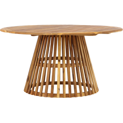 Tobias houten tuintafel naturel - Ø 150 cm