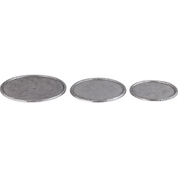 PTMD Plateau Fahdi - 30x30x2 cm - Aluminium - Zilver