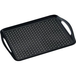 Kesper Dienblad met anti-slip noppen - 32 x 45 cm - Zwart - Kunststof - Dienbladen