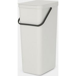 Sort & Go afvalemmer, 40 liter - Light Grey