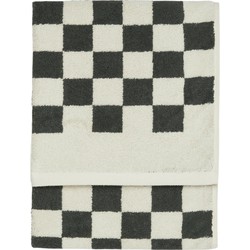 Marc O'Polo Handdoek Checker Antraciet 50 x 100 cm