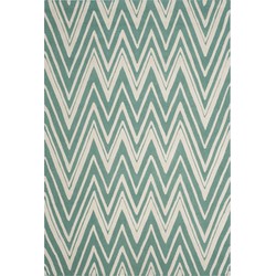 Safavieh Modern Indoor Hand Tufted Area Rug, Cambridge Collection, CAM711, in Teal & Ivory, 152 X 244 cm