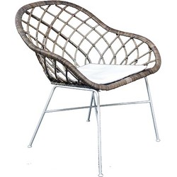 Rotan stoel Chair Grey - Van der Leeden