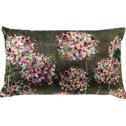 Dutch Decor FLORES - Kussenhoes 30x50 cm - Military Olive - groen - Dutch Decor