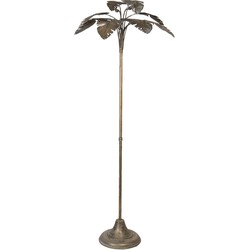 Clayre & Eef Vloerlamp  64x64x165 cm Goudkleurig Metaal Staande Lamp