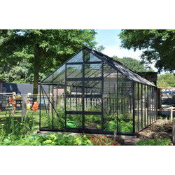 Bourton 1610, zwart gecoat, veiligheidsglas 3mm