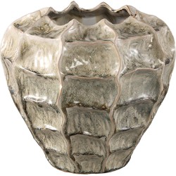 PTMD Bloempot Cedric - 36x36x32 cm - Keramiek - Creme