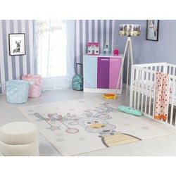 Kinderkamer Vloerkleed, KinderTapijt, SpeelTapijt - Kariboe DINGO - Meerkleurig/Blauw - 120x170 cm