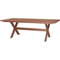 WOOOD Delta Picknicktafel Tuin - Aluminium - Terra - 75x220x105