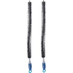 2x Verwarmings stof schoonmaak borstels 77 cm - plumeaus