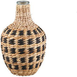 PTMD Vaas Williams - 17x17x30 cm - Glas - Zwart