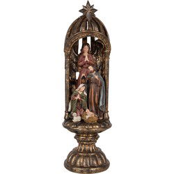 Clayre & Eef Decoratie Beeld Kerstgroep Goudkleurig Kunststof