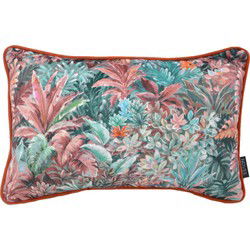 Velvet Jungle Red | 30 x 50  cm | Kussenhoes | Velvet/Polyester