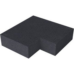 Massief hoek binnen Carbon 60/60 x 37 x 15 cm