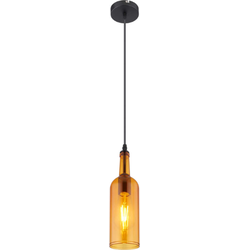 1-lichts hanglamp in flesvorm | Metaal | Glas | 10 x 10 x 107 cm | LED