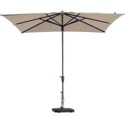 Stokparasol Syros luxe 280x280 cm Polyester ecru zonwering - Madison