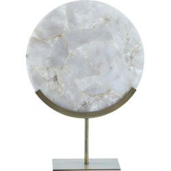 Light&living Ornament op voet 35x12x50 cm GOUYA grijs agaat+antiek brons