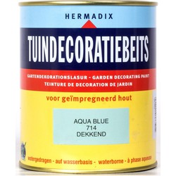 Tuindecoratiebeits 714 aqua blue 750 ml - Hermadix
