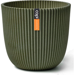 Pot bol groove 21x20 cm grass green