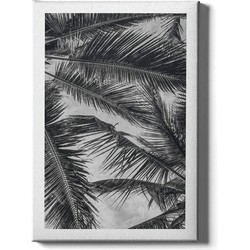 Palm Trees Close Up - Walljar - Wanddecoratie - Schilderij - Canvas