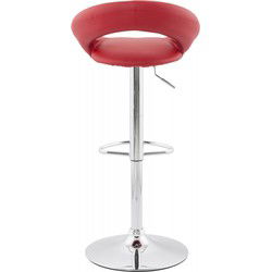 SPOUTNIK verstelbare kruk 53x50x100 cm Rood