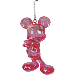 Ornament acryl mickey l8cm roze
