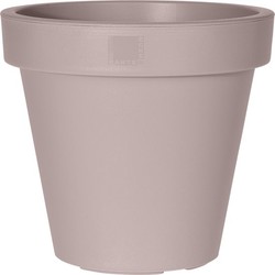 Bloempot ek rond 25 cm taupe