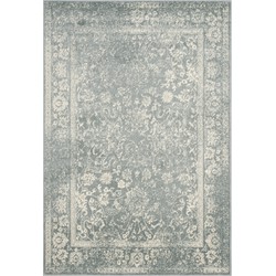 Safavieh Distressed Vintage Indoor Woven Area Rug, Adirondack Collection, ADR109, in Slate & Ivory, 183 X 274 cm