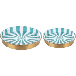 Tray Set Candy Swirl, Set of 2pcs