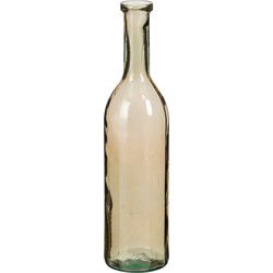 Mica Decorations Fles Rioja - 18x18x75 cm - Gerecycled glas - Beige