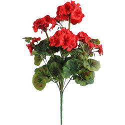 Kunstbloem geranium 45 cm, rood