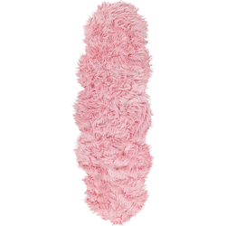 MAMUNGARI  - Schapenvel - Roze - 60 x 180 cm - Acryl