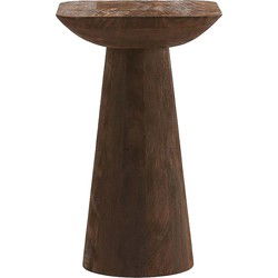 Light&living Bijzettafel 33x33x53 cm DEGO mat donker bruin