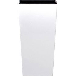 Prosperplast Bloempot Urbi - wit - kunststof - 32 x 32 x 61 cm - Plantenpotten